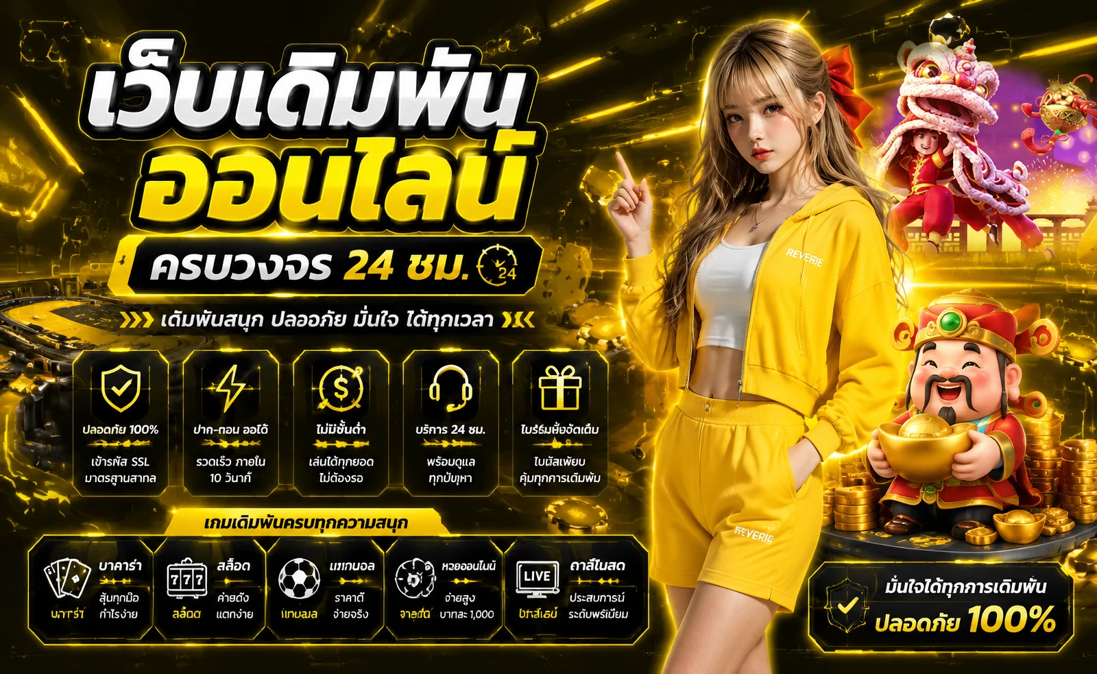 หน้าจอโปรโมชั่น TKB247 แสดงโบนัสฝากแรกและคืนยอดเสีย
